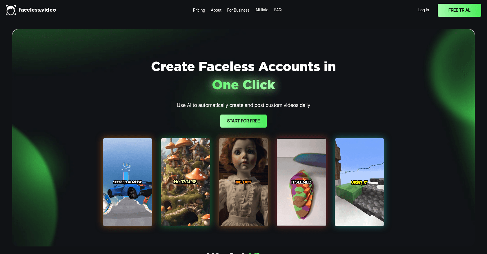 Faceless Video Screenshot