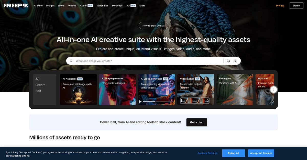 Freepik screenshot