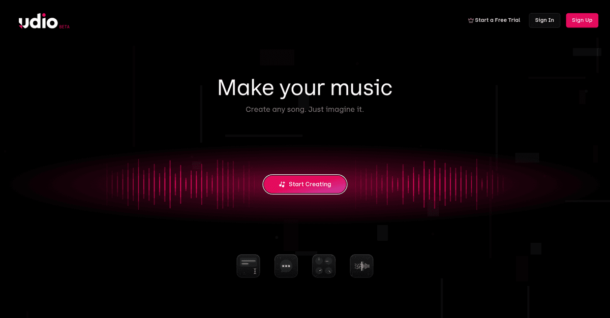 Udio screenshot